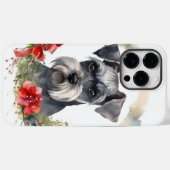 Schnauzer Christmas Wreath Festivals Case-Mate iPhone Hülle (Rückseite (Horizontal))