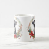 Schnauzer Christmas Wreath Festivals Kaffeetasse (Mittel)