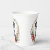 Schnauzer Christmas Wreath Festivals Pappbecher (Rechts)