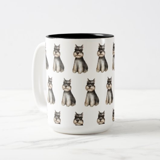 Schnauzer Coffee Tasse (Vorderseite Links)