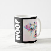 Schnauzer Colorful Kaffeetasse (VorderseiteRechts)