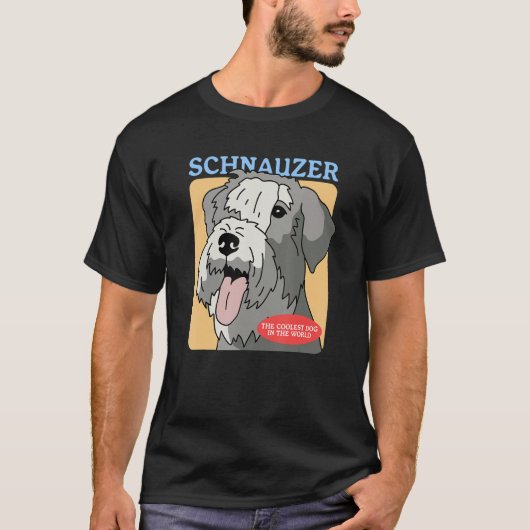 Schnauzer Coolest Dog Schnauzers Dog Owner Schnauz T-Shirt (Vorderseite)