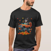 Schnauzer Cosplay Türkei zu Monster Truck Thanksgi T-Shirt (Vorderseite)