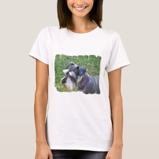 Schnauzer-Damen-T - Shirt (Vorderseite)