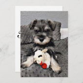 Schnauzer Dankeschön Karte (Vorne/Hinten)