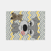 Schnauzer-Decke Fleecedecke (Vorderseite (Horizontal))
