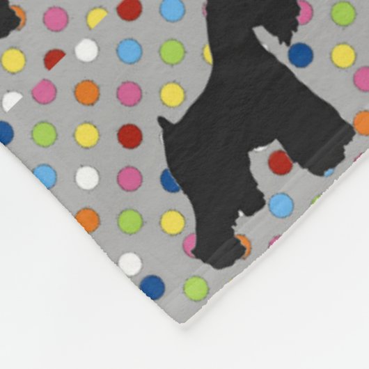 Schnauzer-Decke Fleecedecke (Ecke)