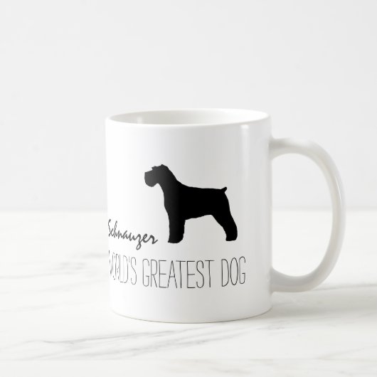 Schnauzer: Der größte Hund der Welt | Benutzerdefi Kaffeetasse (Rechts)