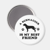 Schnauzer Designs Magnet (Vorderseite/Rückseite)