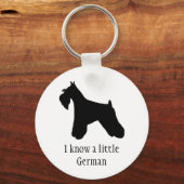 Schnauzer Deutscher Schlüsselanhänger (Vorderseite)