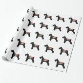 Schnauzer Dog Breed Boho Silhouette Geschenkpapier (Ungerollt)