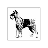Schnauzer Dog Breed Gummistempel (Prägung)
