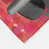 Schnauzer Dog Car mit Herz-Valentine Fleecedecke (Ecke)