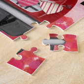 Schnauzer Dog Car mit Herz-Valentine Puzzle (Seite)