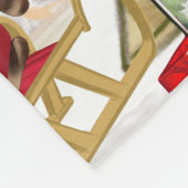 Schnauzer Dog Christmas Fleecedecke (Ecke)