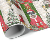 Schnauzer Dog Christmas Geschenkpapier (Rolleneckpunkt)