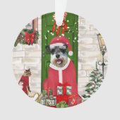 Schnauzer Dog Christmas Ornament (Vorderseite)