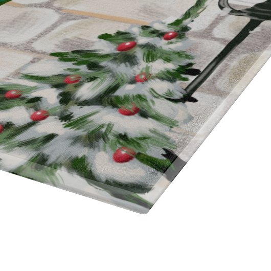 Schnauzer Dog Christmas Schneidebrett (Ecke)