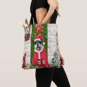 Schnauzer Dog Christmas Tasche (Von Nahem)
