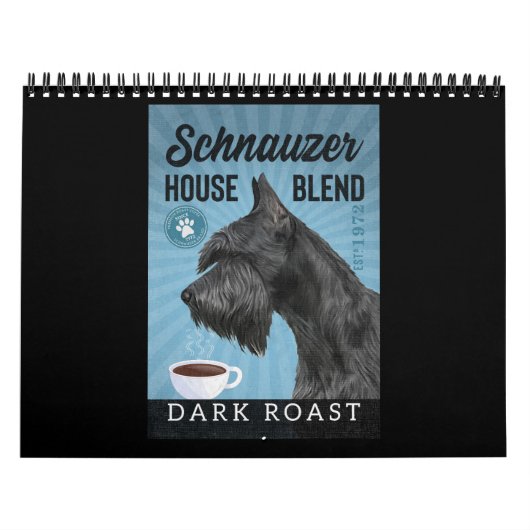Schnauzer Dog Coffee Kalender (Titelbild)