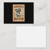 Schnauzer Dog Cookie Mitteilungskarte (Vorne/Hinten)