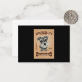 Schnauzer Dog Cookie Mitteilungskarte (Vorderseite/Rückseite Beispiel)