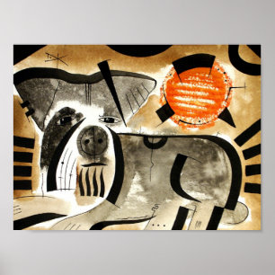 Schnauzer dog dk_2005aug8e poster