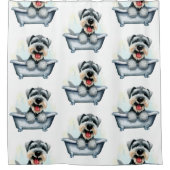 Schnauzer Dog Duschvorhang (Vorderseite)