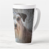 Schnauzer Dog Face Milchtasse (Rechte Ecke)