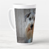 Schnauzer Dog Face Milchtasse (Linke Ecke)