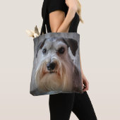 Schnauzer Dog Face Tasche (Von Nahem)