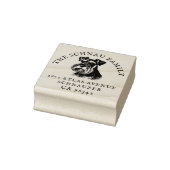 Schnauzer Dog Familienname Rücksendeadresse Gummistempel (Stempel)