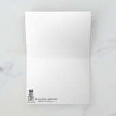 Schnauzer Dog Feiertagskarte (Innenseite)