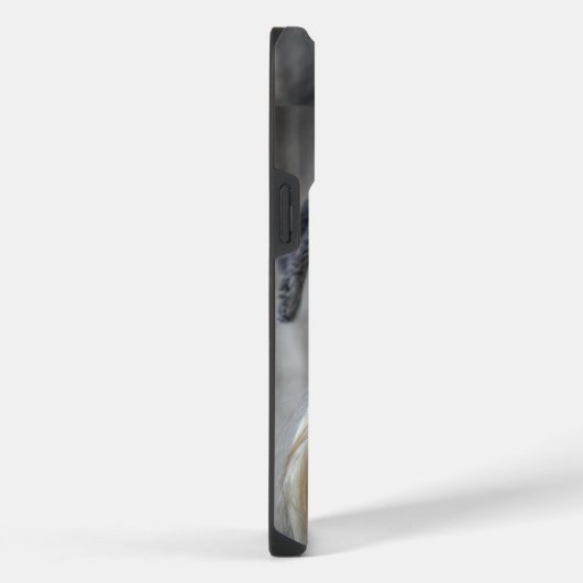 Schnauzer-Dog-Gesicht iPhone Hülle (Rechte Seite)