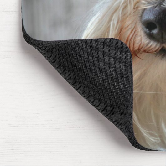 Schnauzer-Dog-Gesicht Mousepad (Ecke)