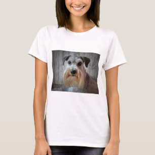 Schnauzer-Dog-Gesicht T-Shirt