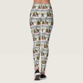 Schnauzer Dog im Schnee Weihnachten Leggings (Rückseite)