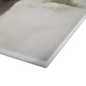 Schnauzer Dog im Schnee Weihnachten Schneidebrett (Ecke)