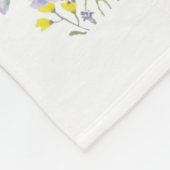 Schnauzer Dog Mama Floral Fleecedecke (Ecke)