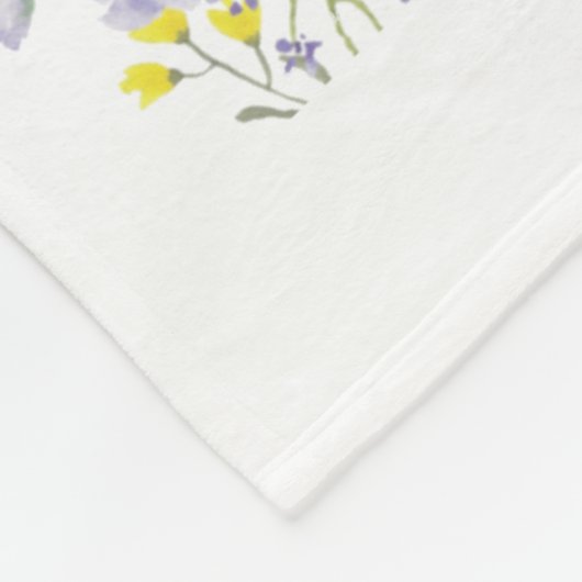 Schnauzer Dog Mama Floral Fleecedecke (Ecke)