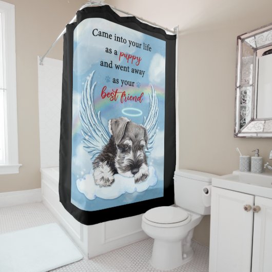 Schnauzer Dog Memorial Duschvorhang (Beispiel)