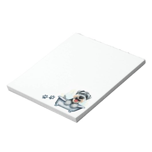 Schnauzer Dog Notizblock (Rotiert)