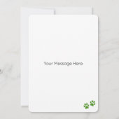 Schnauzer Dog Personalisiert Happy Birthday Flat Karte (Rückseite)