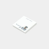 Schnauzer Dog Personalisiert Post-it Klebezettel (angewinkelt)