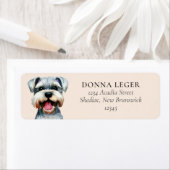Schnauzer Dog Personalisierte Adresse (Insitu)
