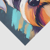 Schnauzer Dog Portrait Seidenpapier (Ausschnitt)