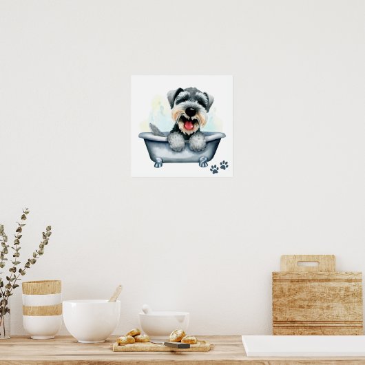 Schnauzer Dog Poster (Küche)
