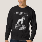 Schnauzer Dog Puppies Owner Sweatshirt (Vorderseite)
