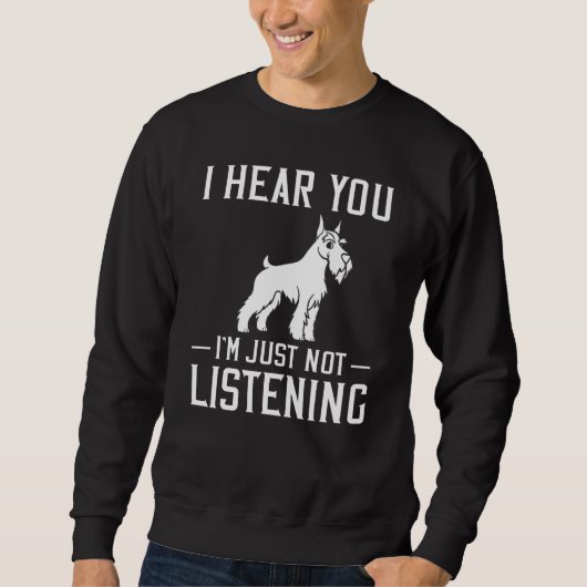 Schnauzer Dog Puppies Owner Sweatshirt (Vorderseite)