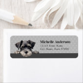 Schnauzer Dog Rücksendeadressen-Aufkleber (Insitu)